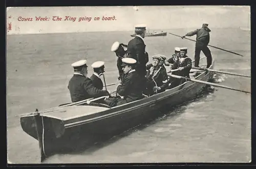 AK Cowes, Cowes Week, The King goind on board