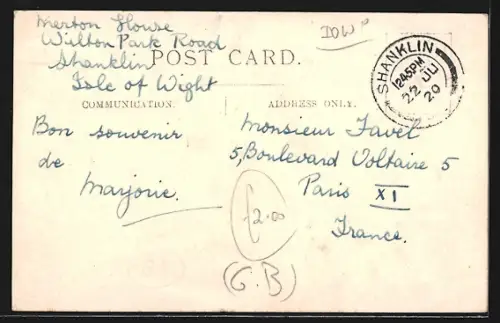 AK Shanklin, Shanklin seen from Rylstone