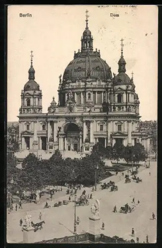 AK Berlin, Dom und Strasse