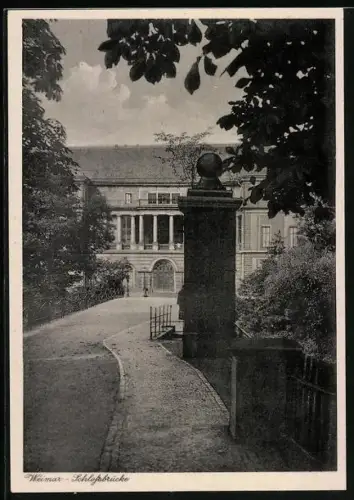AK Weimar / Thüringen, Schlossbrücke