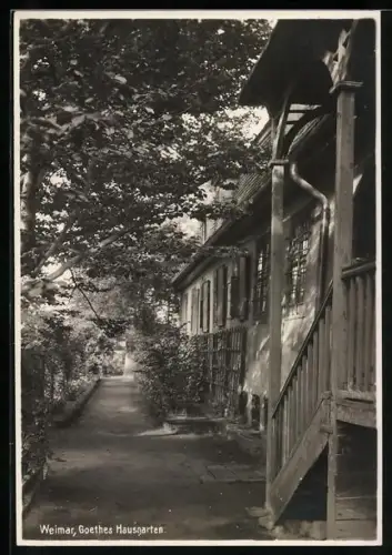 AK Weimar / Thüringen, Goethes Hausgarten