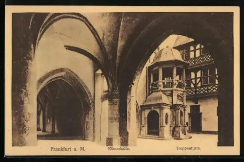 AK Alt-Frankfurt, Römerhalle, Treppenturm