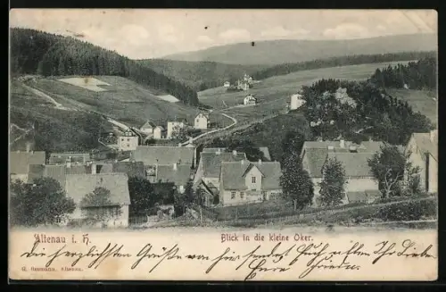 AK Altenau i. H., Blick in die kleine Oker