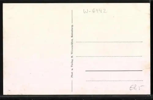 AK Rotenburg a. F., Blick vom Emanuelsberg