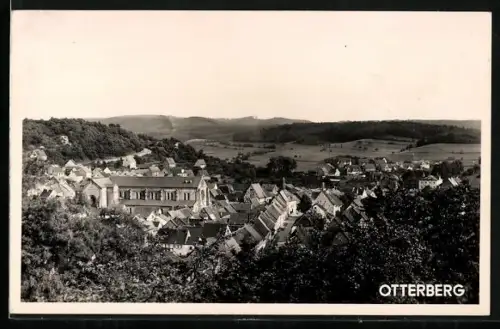 AK Otterberg, Stadtansicht mit Abteikirche