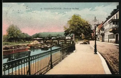 AK Saarbrücken, Partie an der Saar