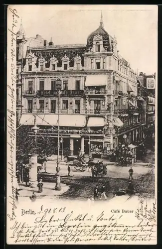 AK Berlin, Hotel und Café Bauer