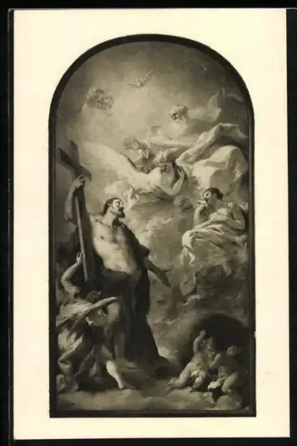 AK Bautzen, Stadtmuseum, Giovanni Battista Tiepolo, Heilige Dreifaltigkeit, Gemälde