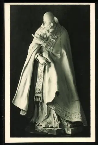 AK Bautzen, Stadtmuseum Bautzen, Statue des heiligen Augustinus