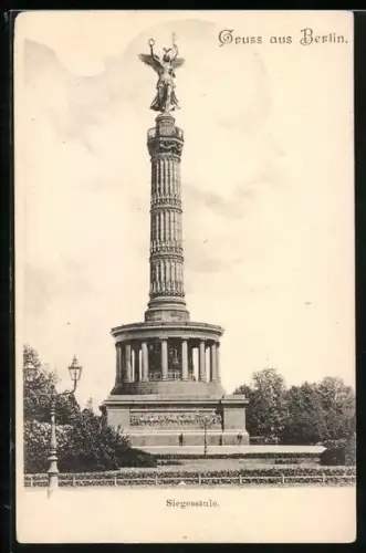 AK Berlin-Tiergarten, Die Siegessäule