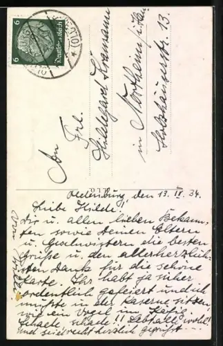 AK Oldenburg i. O., Rathaus, Strassenpartie