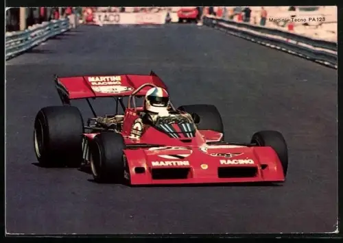 AK Roter Rennwagen bei einem Autorennen