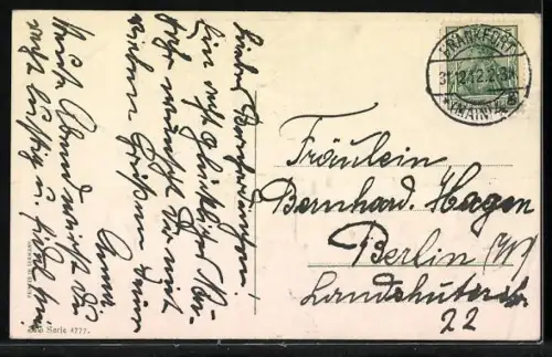 AK Eisenbahn fährt durch den Schnee