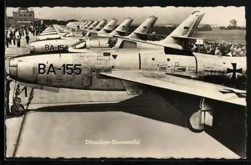 AK Flugzeug Düsenjäger-Einsatzstaffel der Luftwaffe