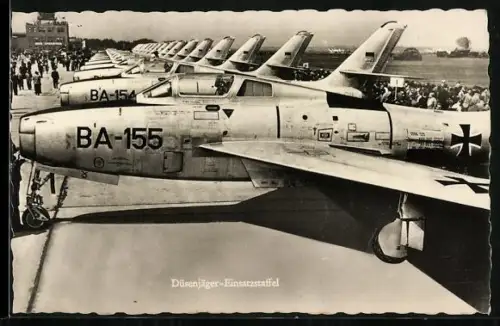 AK Flugzeug Düsenjäger-Einsatzstaffel der Luftwaffe