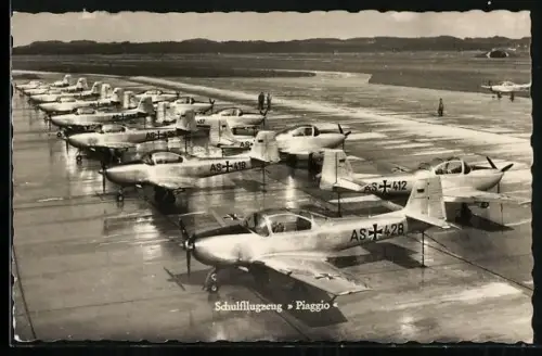 AK Schul-Flugzeug Piaggio der Luftwaffe
