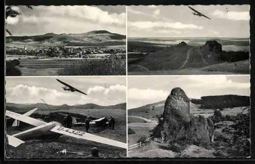 AK Fliegerlager auf dem Dörnberg, Segelflugzeug