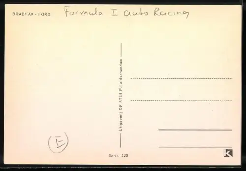 AK Brabham-Ford bei einem Autorennen