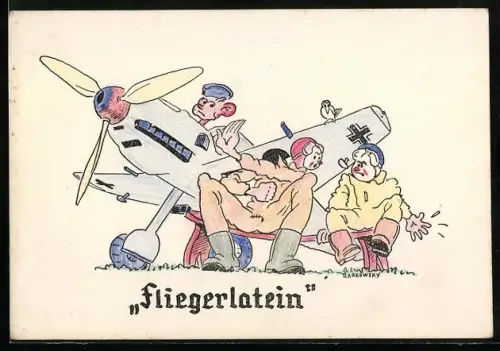 AK Fliegerlatein, Flugzeug der Luftwaffe