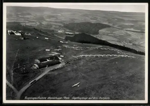 AK Segelflugzeuge auf dem Startplatz auf der Wasserkuppe
