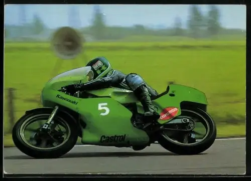 AK Motorrad Kawasaki 250 cc, Fahrer Anton Mang