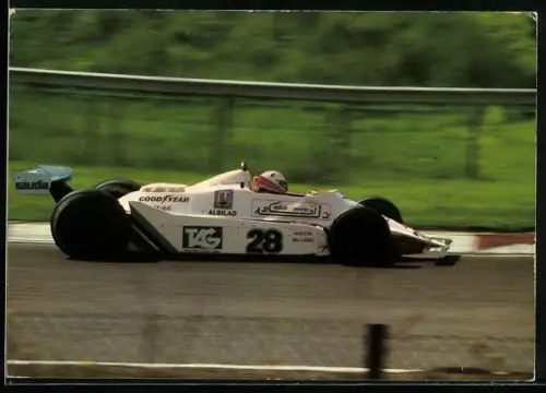 AK Clay Regazzoni im Williams FW 07 auf der Rennstrecke
