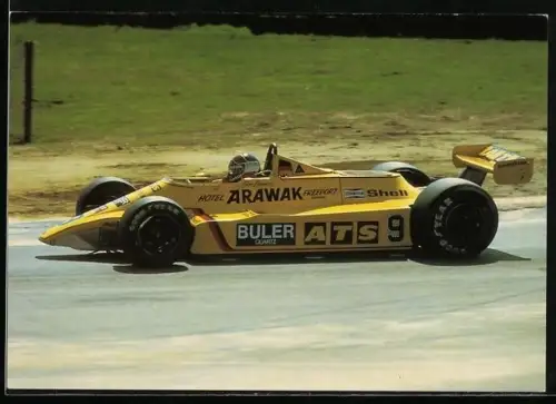 AK Formel 1, ATS D4-Rennwagen in gelb, Autorennen