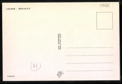 AK Ligier-Renault bei einem Autorennen