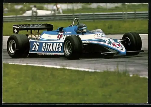 AK Talbot-Ligier F 1 Wagen auf der Rennstrecke