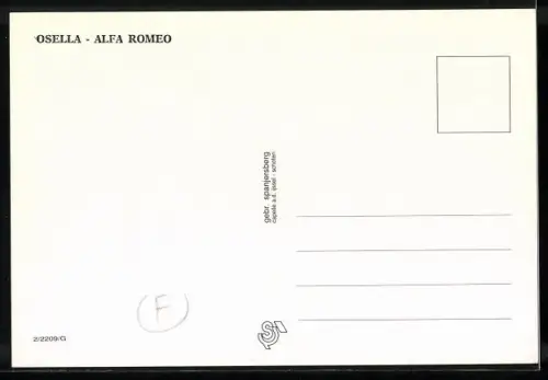 AK Osella-Alfa Romeo bei einem Autorennen