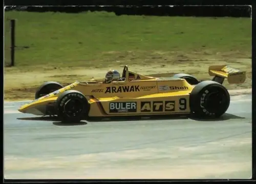 AK Formel 1, ATS D4-Rennwagen in gelb, Autorennen