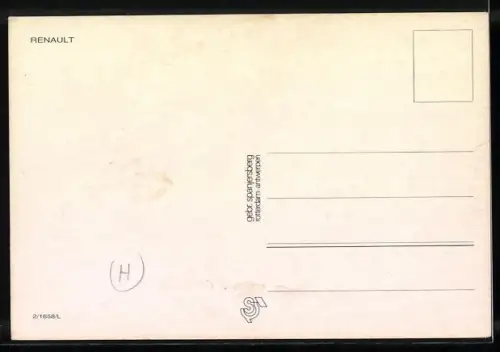 AK Renault bei einem Autorennen