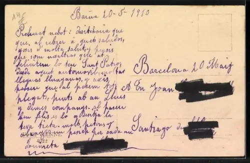 Künstler-AK Frauen grüssen aus einem Auto