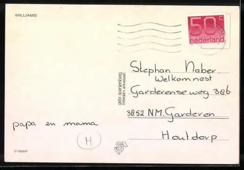 AK Williams bei einem Autorennen