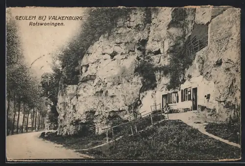 AK Geulem bij Valkenburg, Rotswoningen