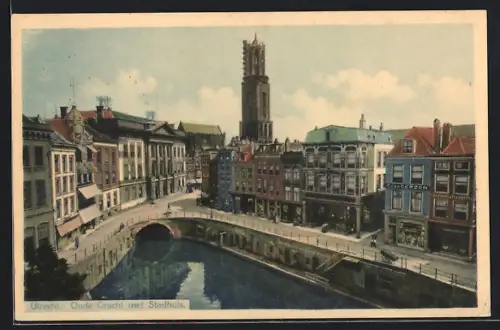 AK Utrecht, Oude Gracht met Stadhuis