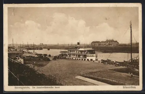AK IJmuiden, Havengezicht, de Amsterdamsche boot