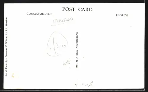 AK Grossmont, Teilansicht mit Ruine, Fliegeraufnahme