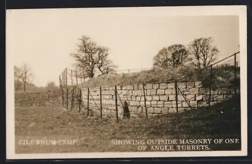 AK Cilurnum Camp, Outside Masonry of one of Angle Turrets