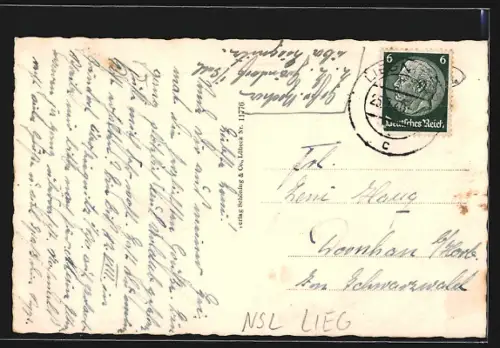 AK Liegnitz, Heizbarer Teich mit blühender Victoria regia