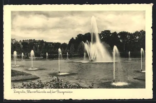 AK Liegnitz, Wasserkünste auf der Bergerwiese