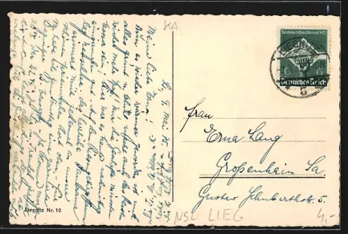 AK Liegnitz, Wasserkünste auf der Bergerwiese