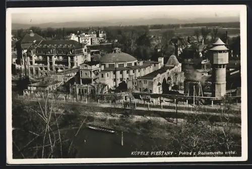 AK Kúpele Piestany, Pohled z Radiumoveho vrchu