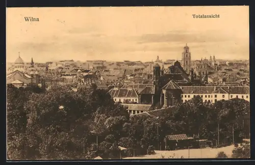 AK Wilna, Totalansicht mit Kirche
