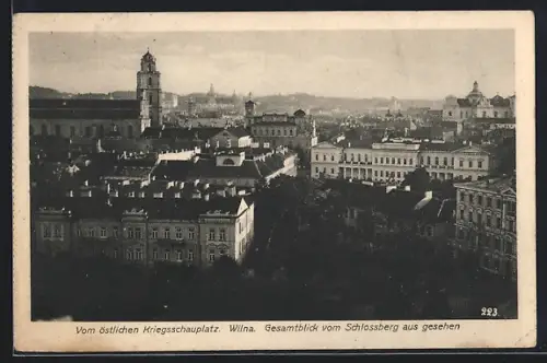 AK Wilna, Gesamtblick vom Schlossberg gesehen