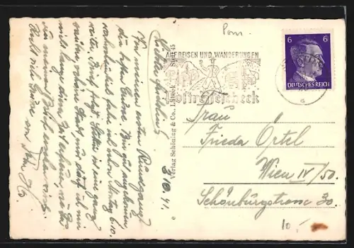 AK Stettin, Paradeplatz mit Strassenbahn