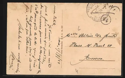 AK Düsseldorf, Ratinger-Tor mit Strassenbahn