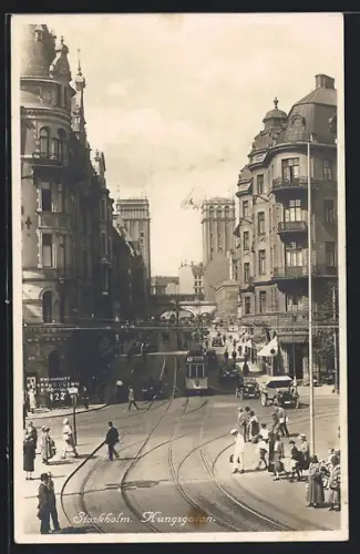 AK Stockholm, Kungsgatan, Strassenbahn