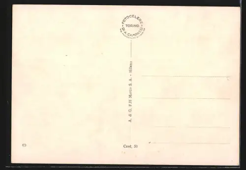 AK Milano, Piazza Risorgimento & Monumento a S. Francesco, Strassenbahn