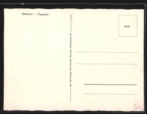 AK München, Siegestor mit Strassenbahn
